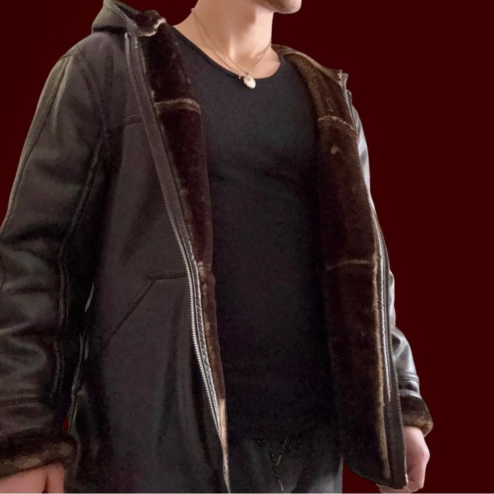 Marc New York Brown Faux Leather Jacket